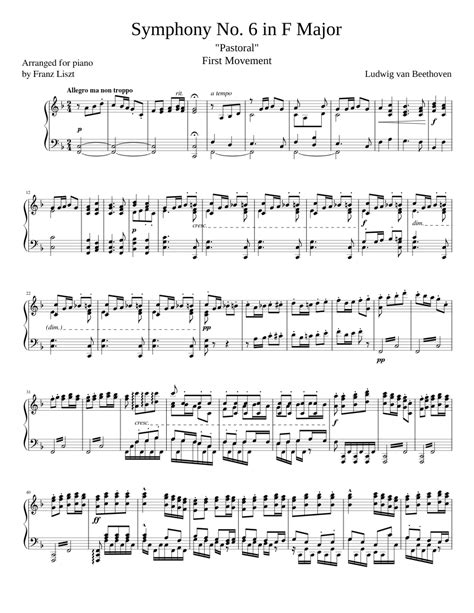 6 Symphonies (Arranged For Piano)